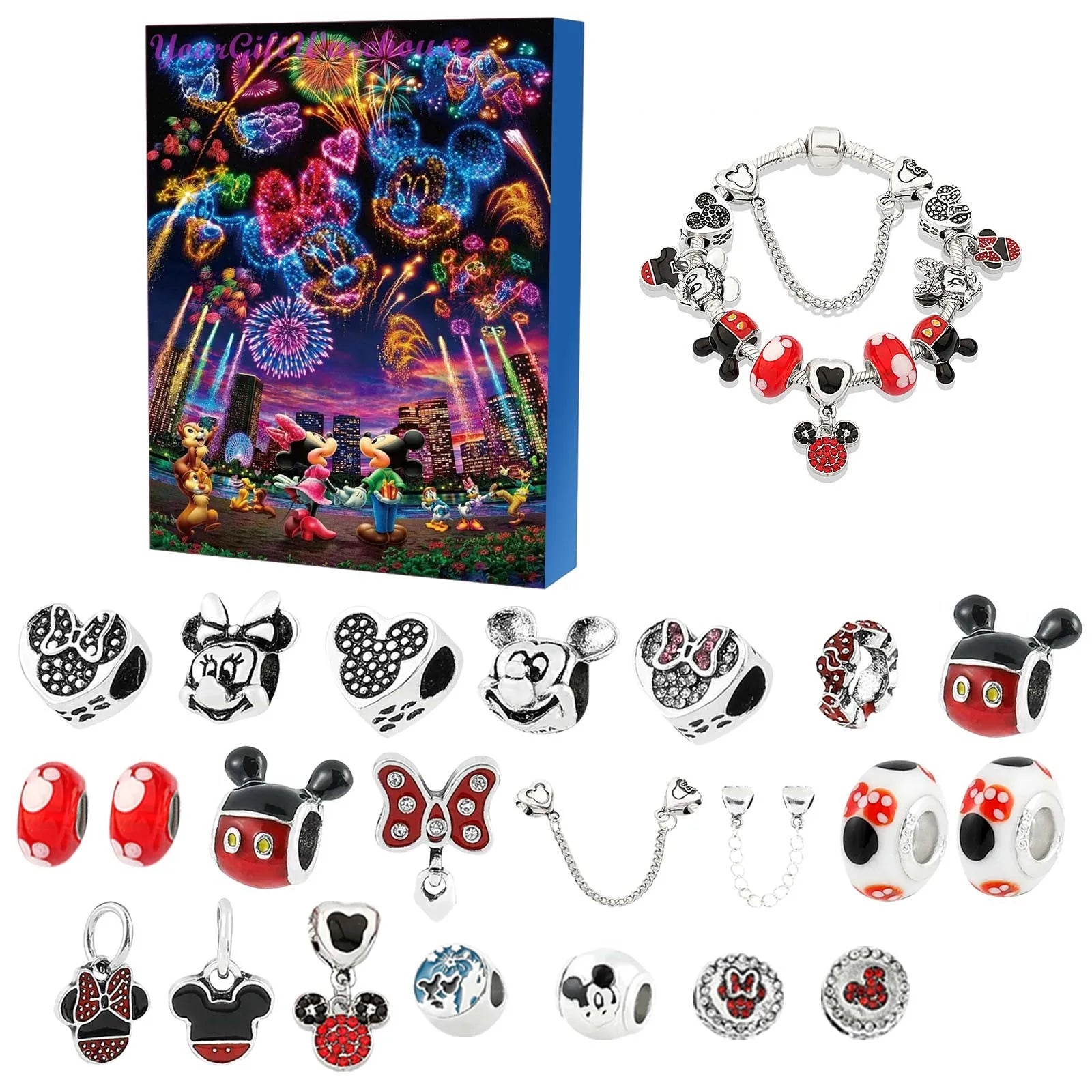 Set for making Advent calendar bracelets for children