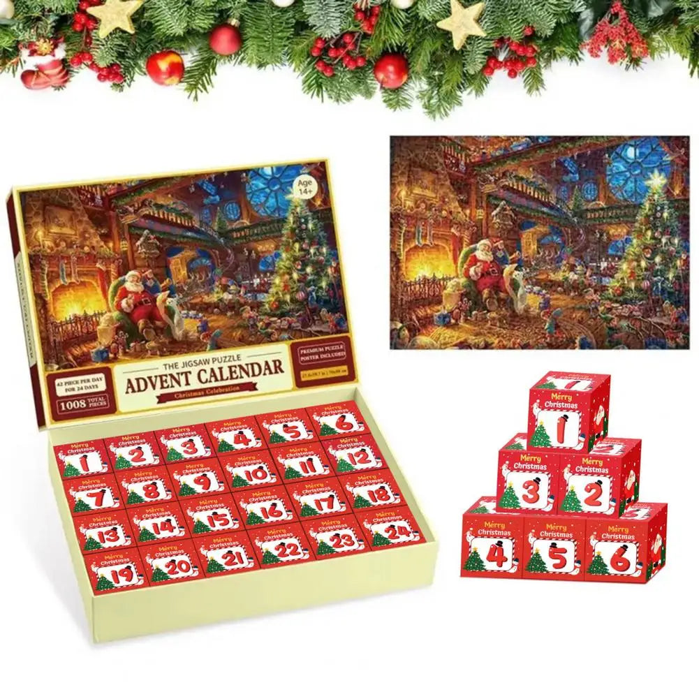 Advent Calendar with Puzzle and Countdown
