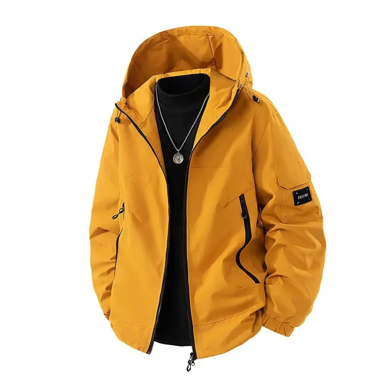 Men's Winter Ski Jacket with Hood | Plus Size