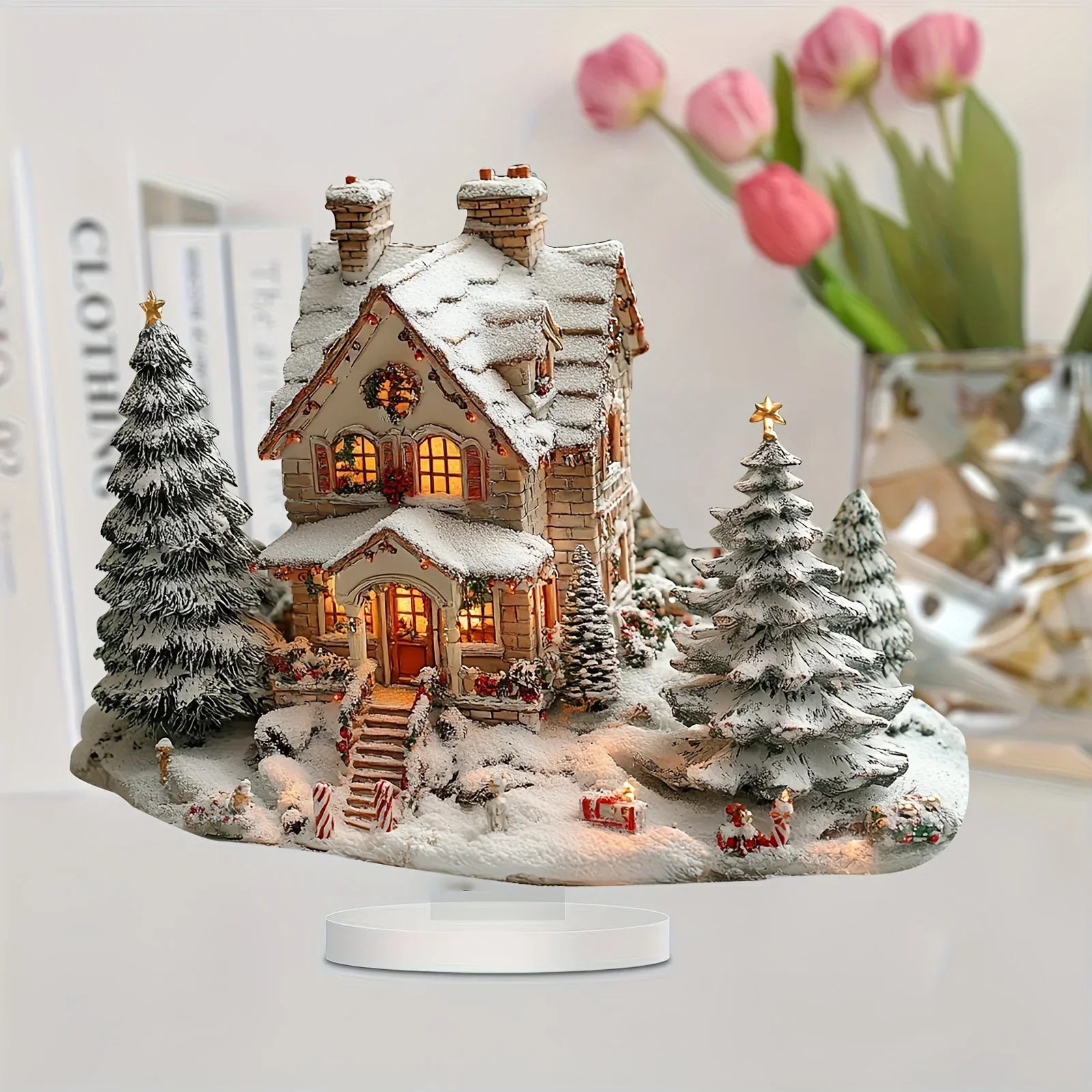 SnowHouse Acrylic Christmas Decoration