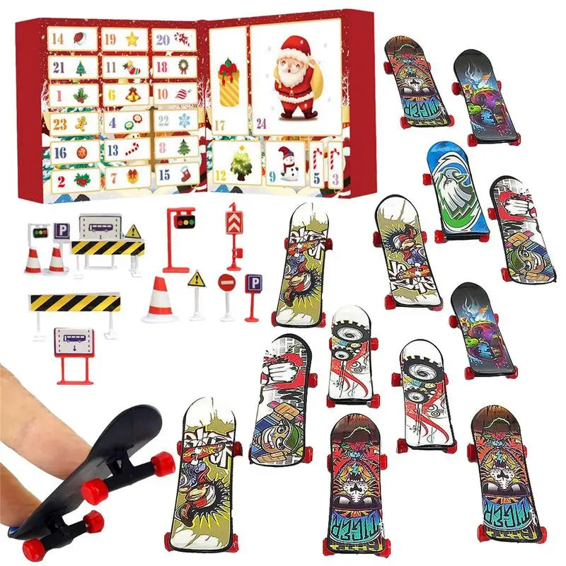 24-Day Finger Skateboard Advent Calendar