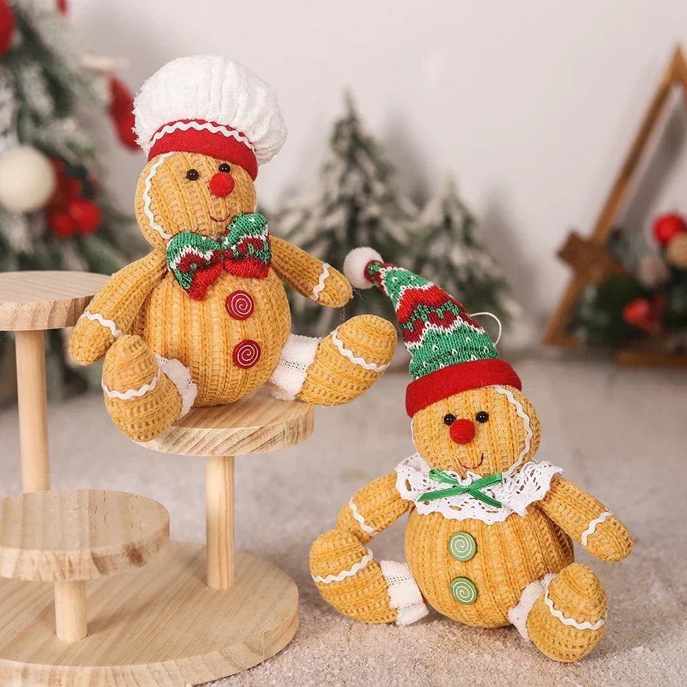 Gingerbread Doll as Plush Ornament