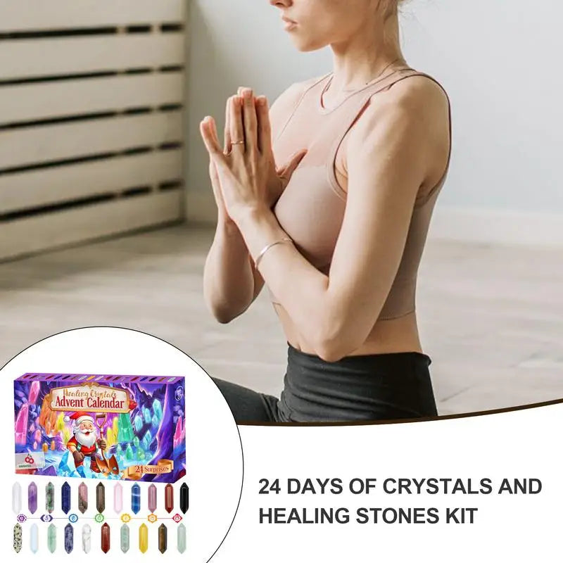Crystal Advent Calendar 2025 for Christmas 24-Day Countdown