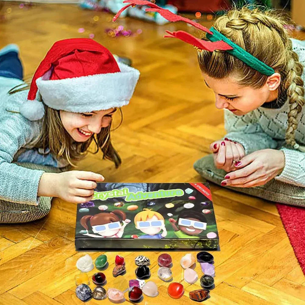 Advent Calendar with 24 Gems and Crystals