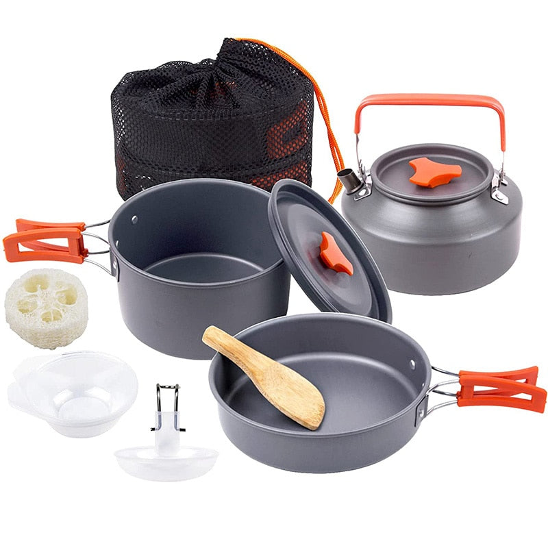 AdventureGear Portable Camping Cookware Set – All-in-One Outdoor Cooking Solution