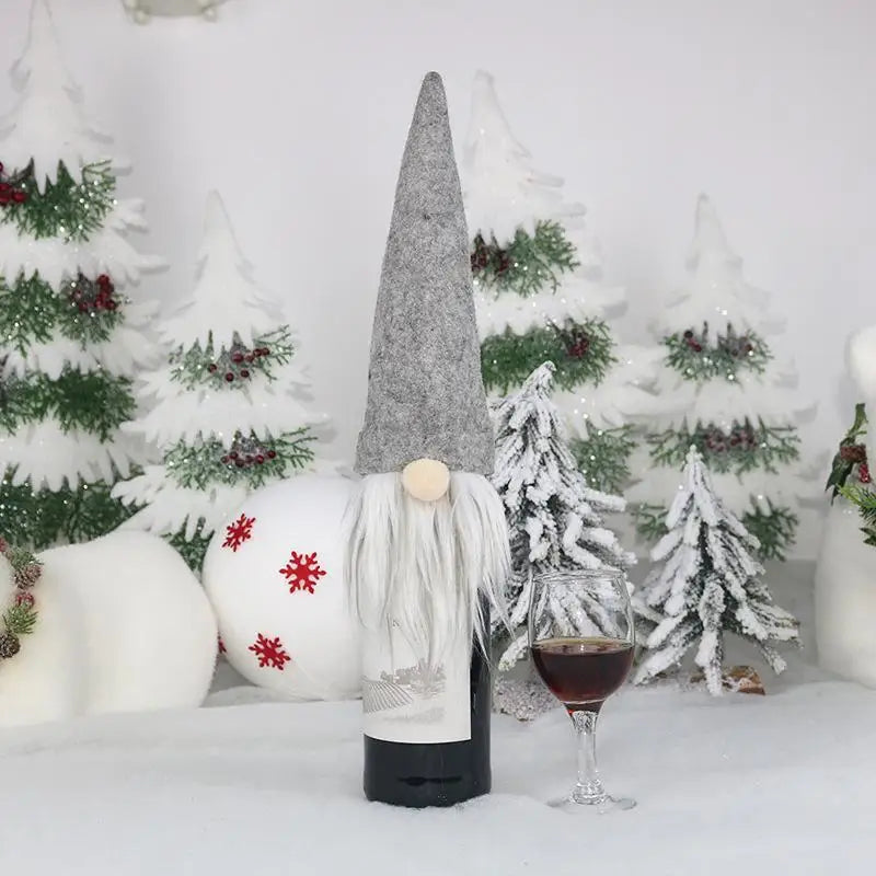 Charming Christmas Wine Bottle Cover