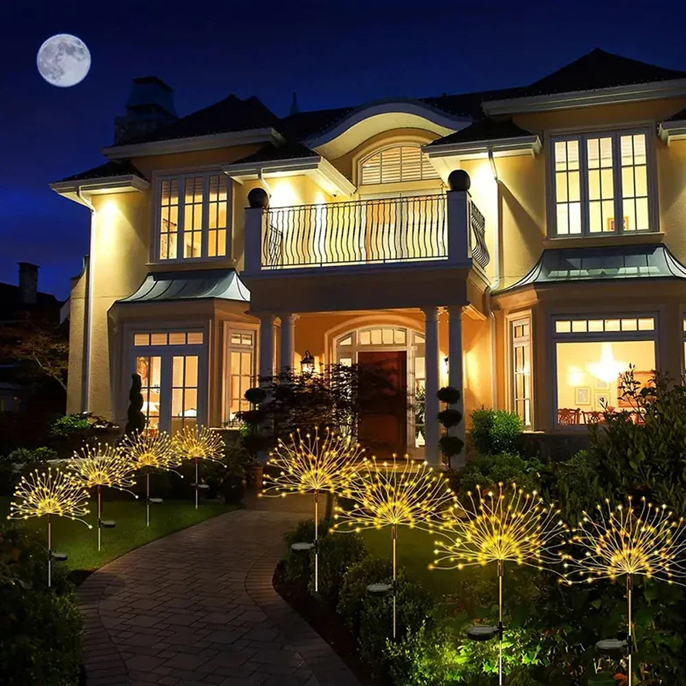 Solar Fireworks Light Chain