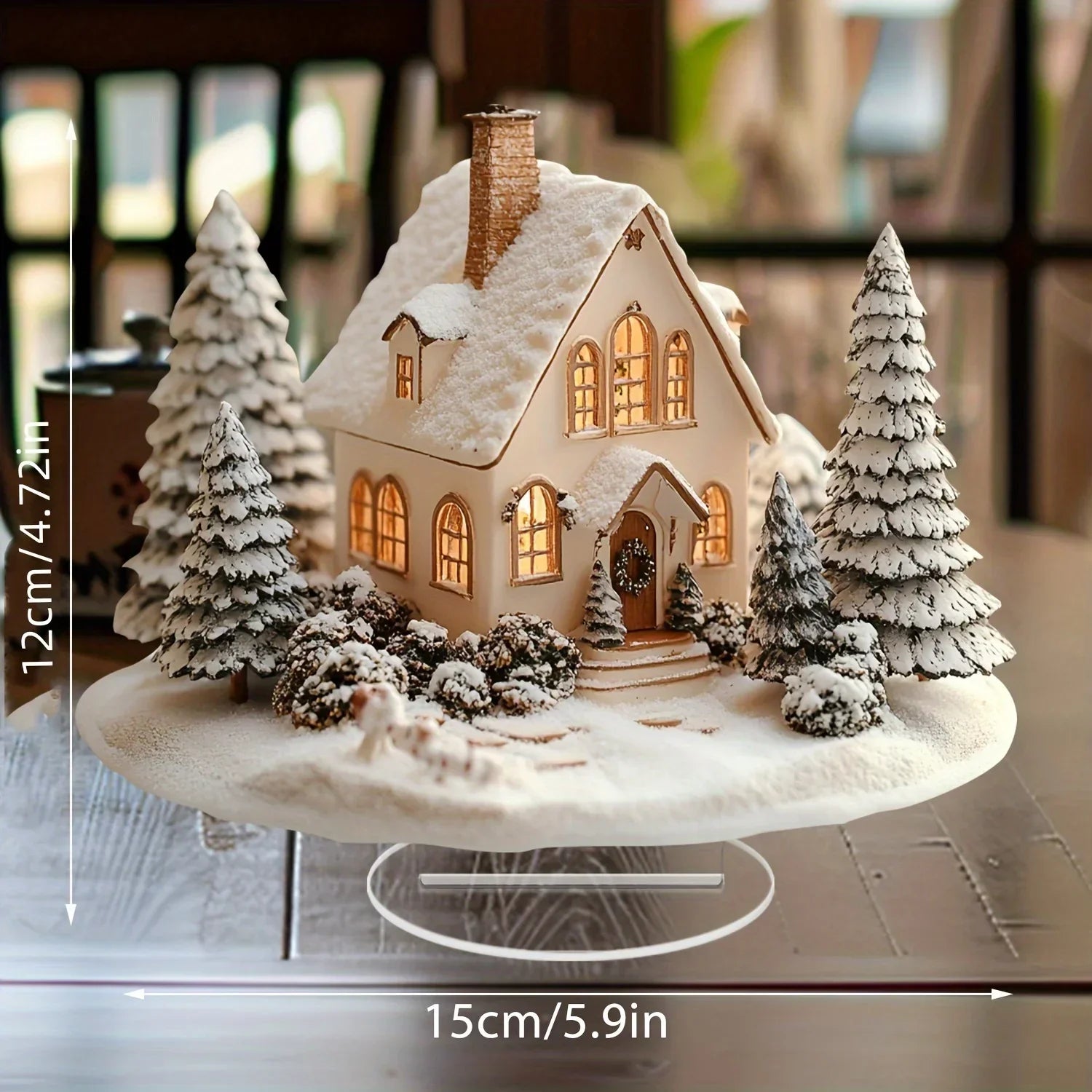 SnowHouse Acrylic Christmas Decoration