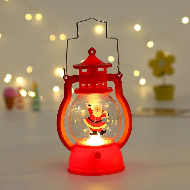 Shiny Christmas Lantern Holiday Centerpiece