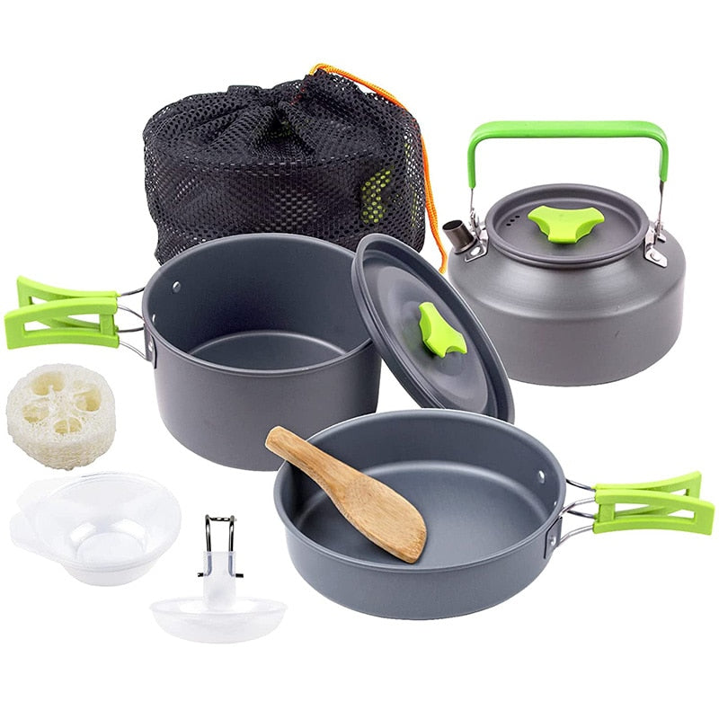 AdventureGear Portable Camping Cookware Set – All-in-One Outdoor Cooking Solution