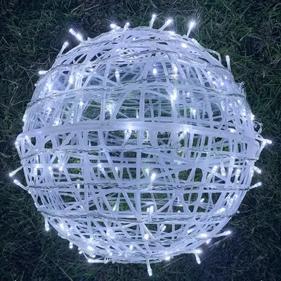 Braided Circular Lights for Festive Shine