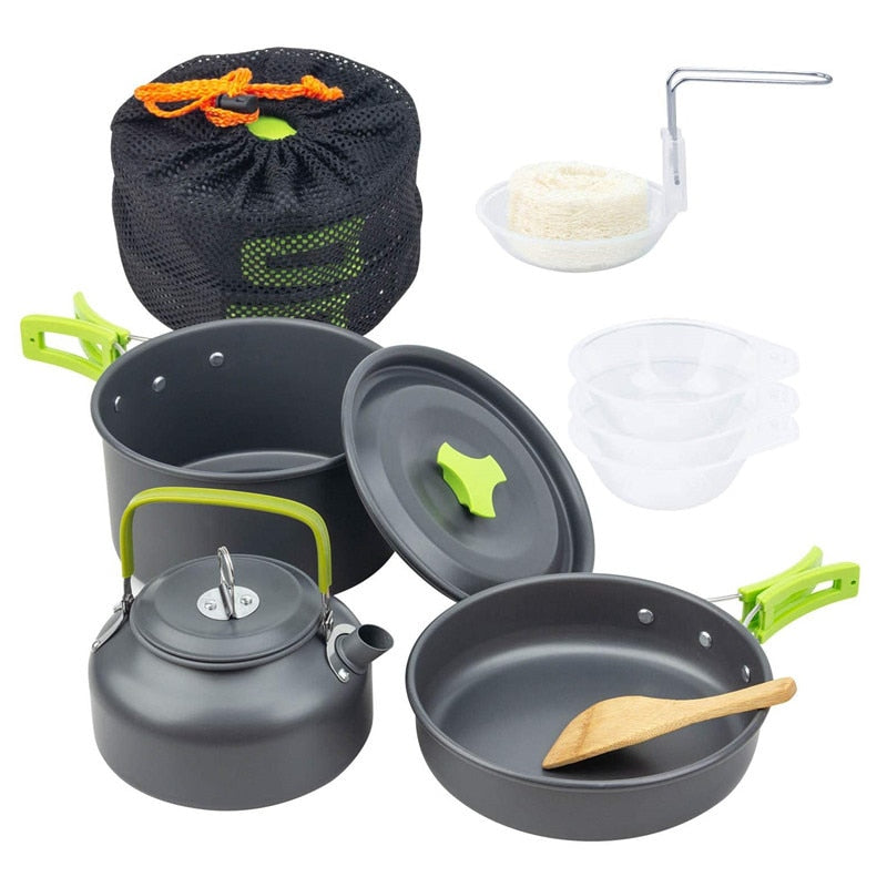 AdventureGear Portable Camping Cookware Set – All-in-One Outdoor Cooking Solution