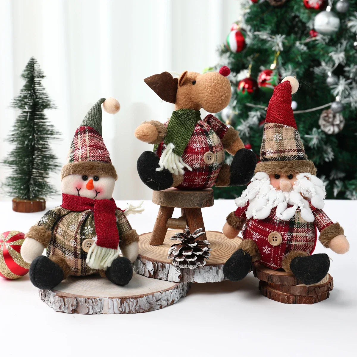 Christmas Doll New Year Ornament Set