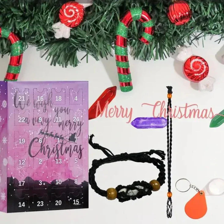 Advent Calendar – Crystal Necklace with 24 Stones