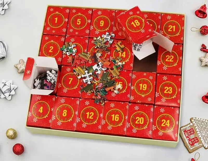 Advent Calendar with Puzzles for the Christmas Countdown