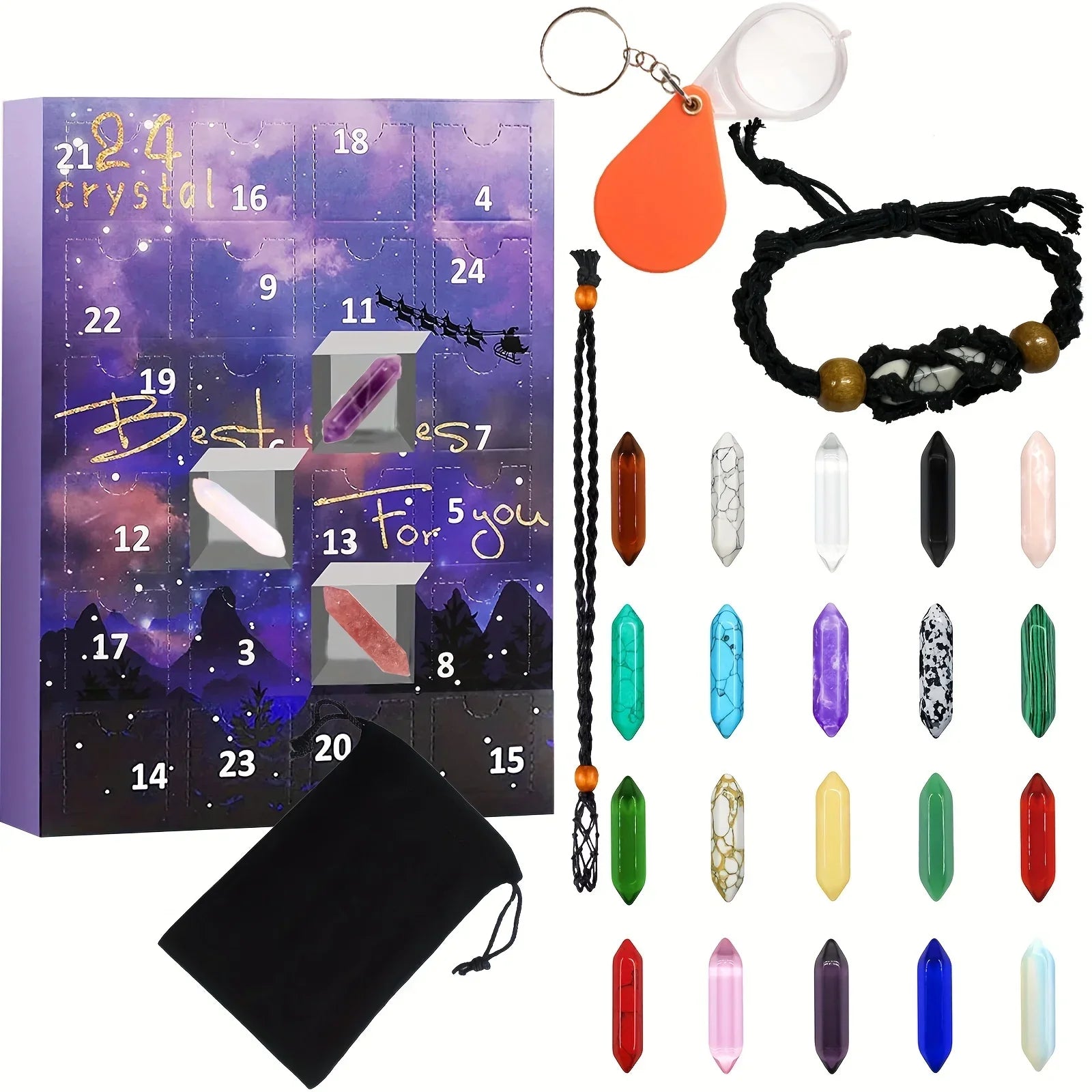 Ava Crystal Advent Calendar with Gemstones