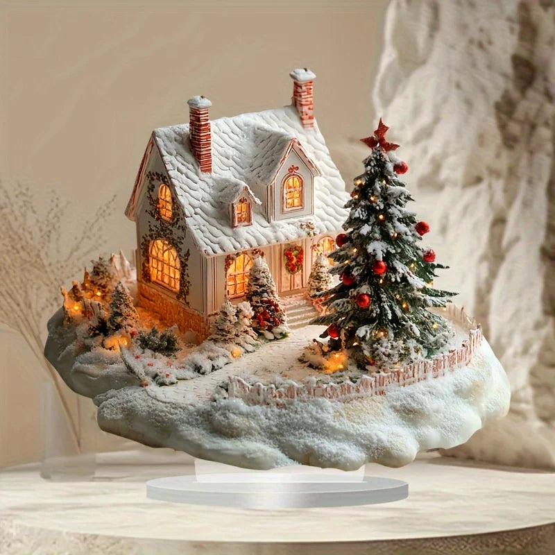 SnowHouse Acrylic Christmas Decoration