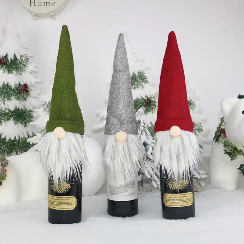 Charming Christmas Wine Bottle Cover