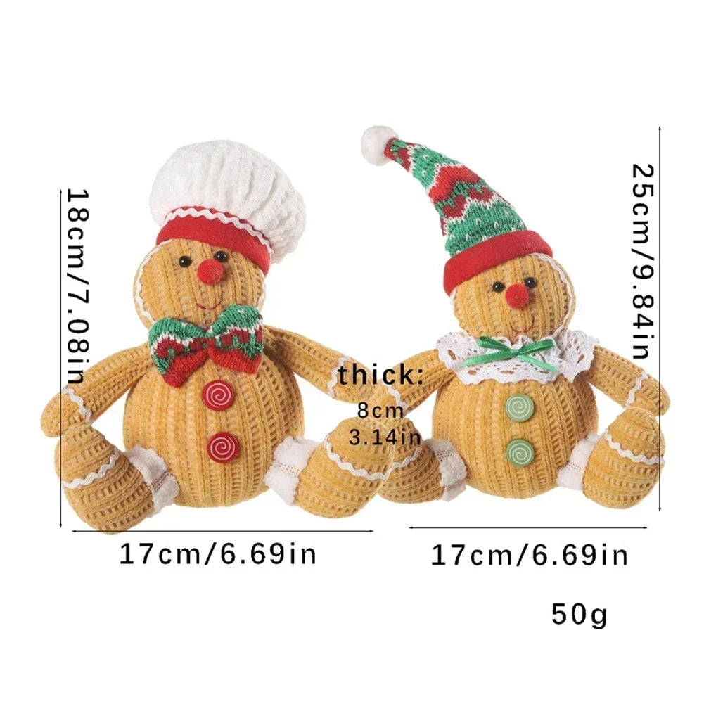Gingerbread Doll as Plush Ornament