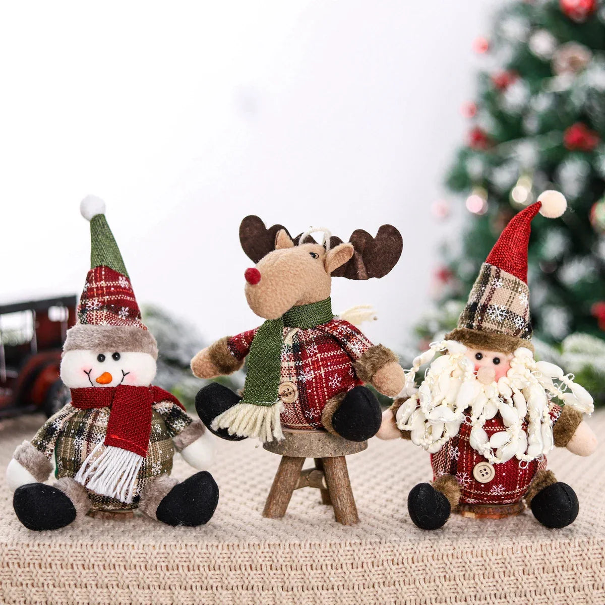 Christmas Doll New Year Ornament Set