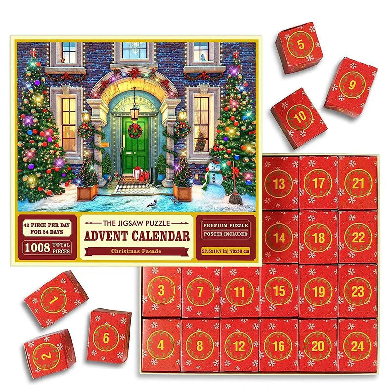Advent Calendar with Christmas Puzzle – 24 Days Countdown Fun