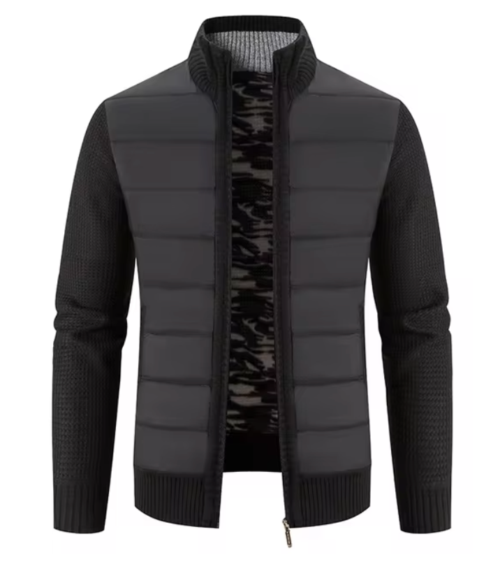 Ethan Stand Collar Pullover – Long Sleeve Men's Jacket