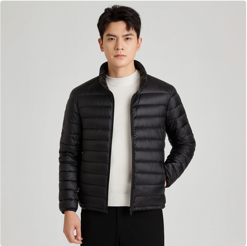 Elias | Men's Winter Jacket with Stand Collar