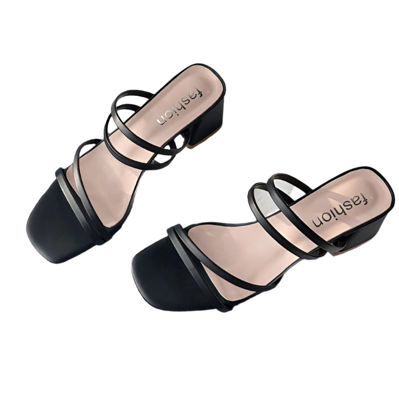 Dana - Trendy square heel pumps