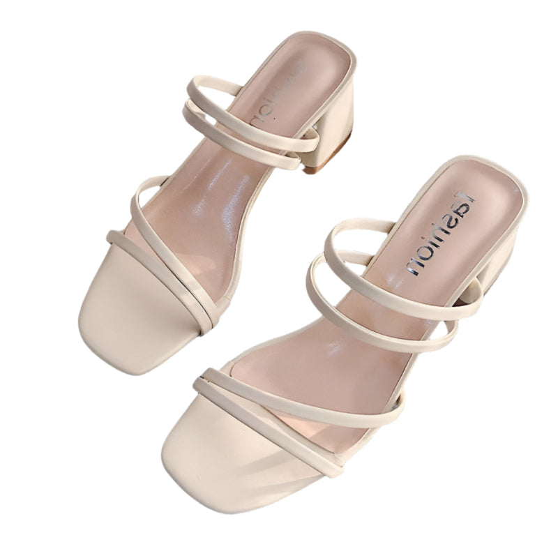 Dana - Trendy square heel pumps