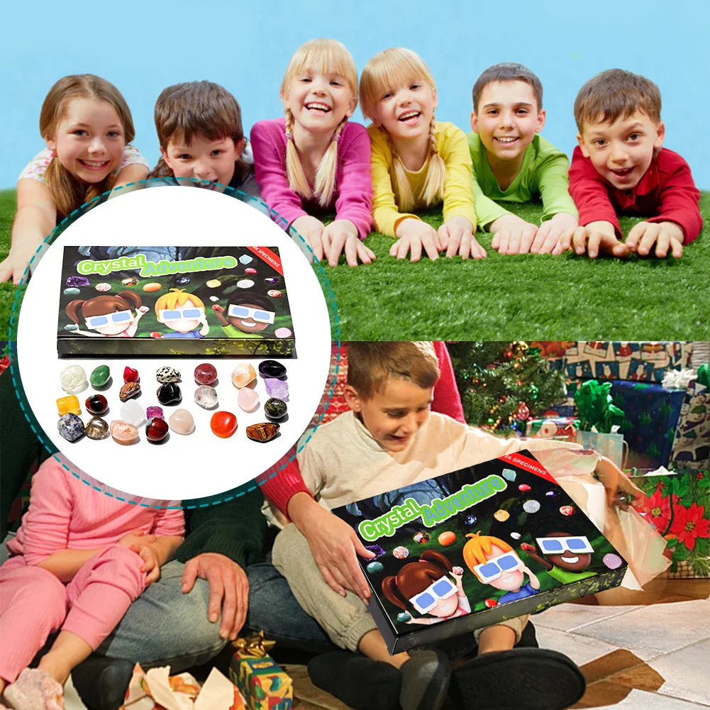 Advent Calendar with 24 Gems and Crystals