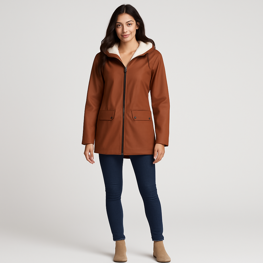 Shania | Waterproof Winter Trench Coat with Hood