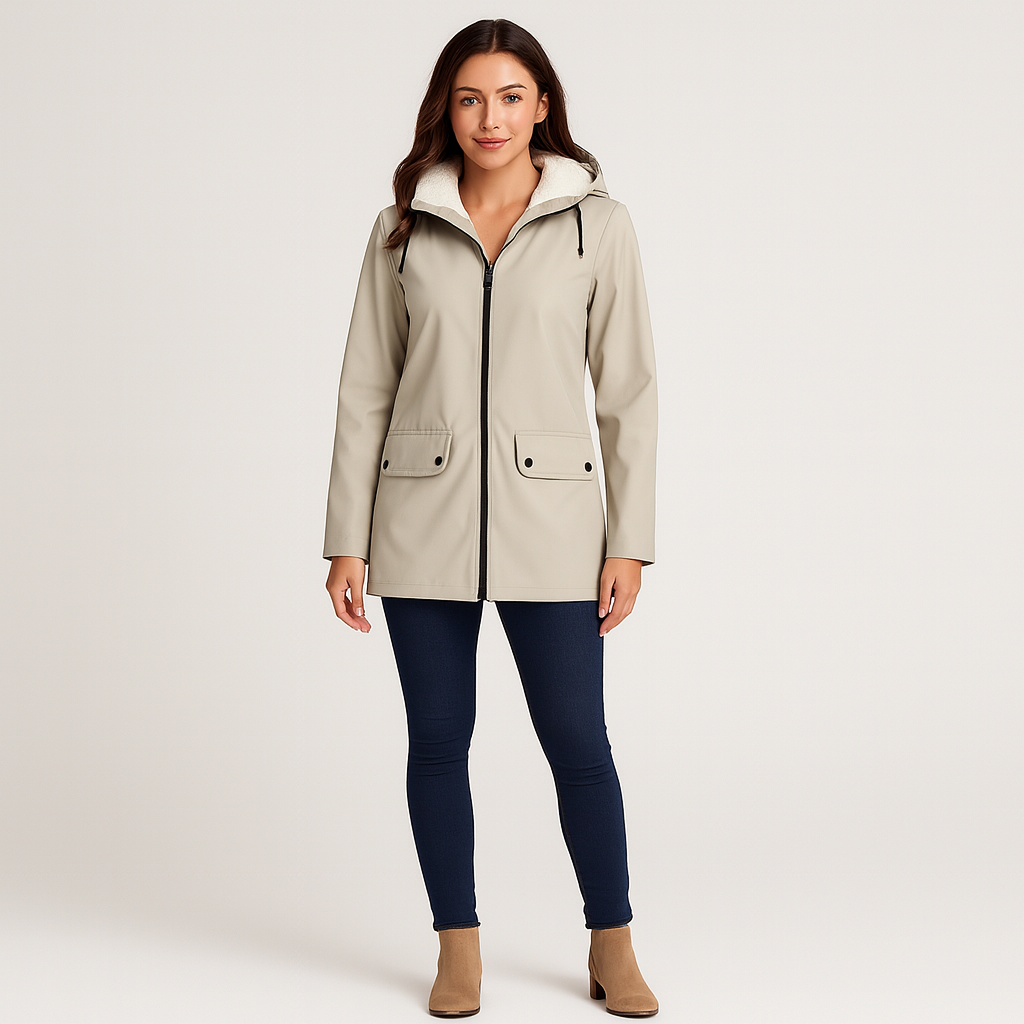 Shania | Waterproof Winter Trench Coat with Hood