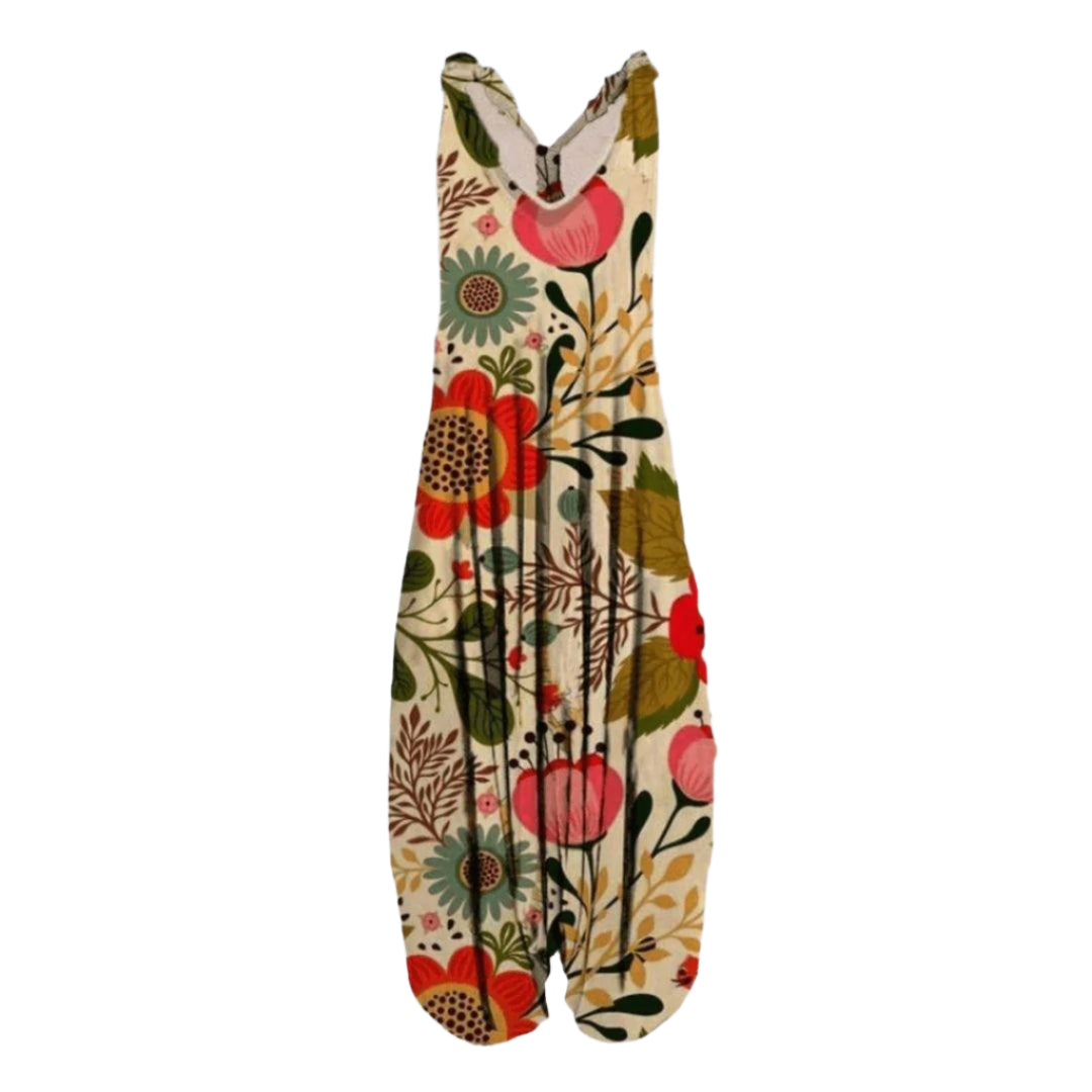 Via Printed Jumpsuit