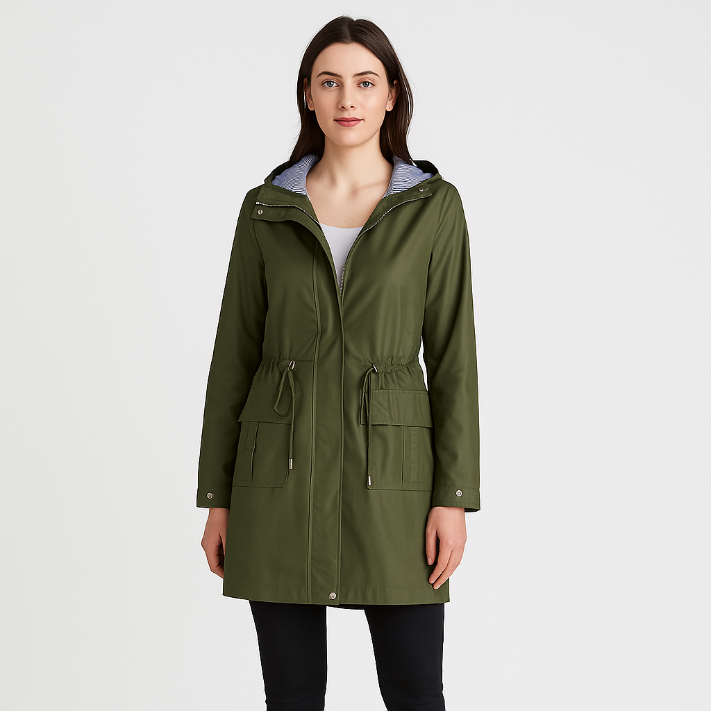 Solaria | Waterproof Raincoat with Hood and Pockets