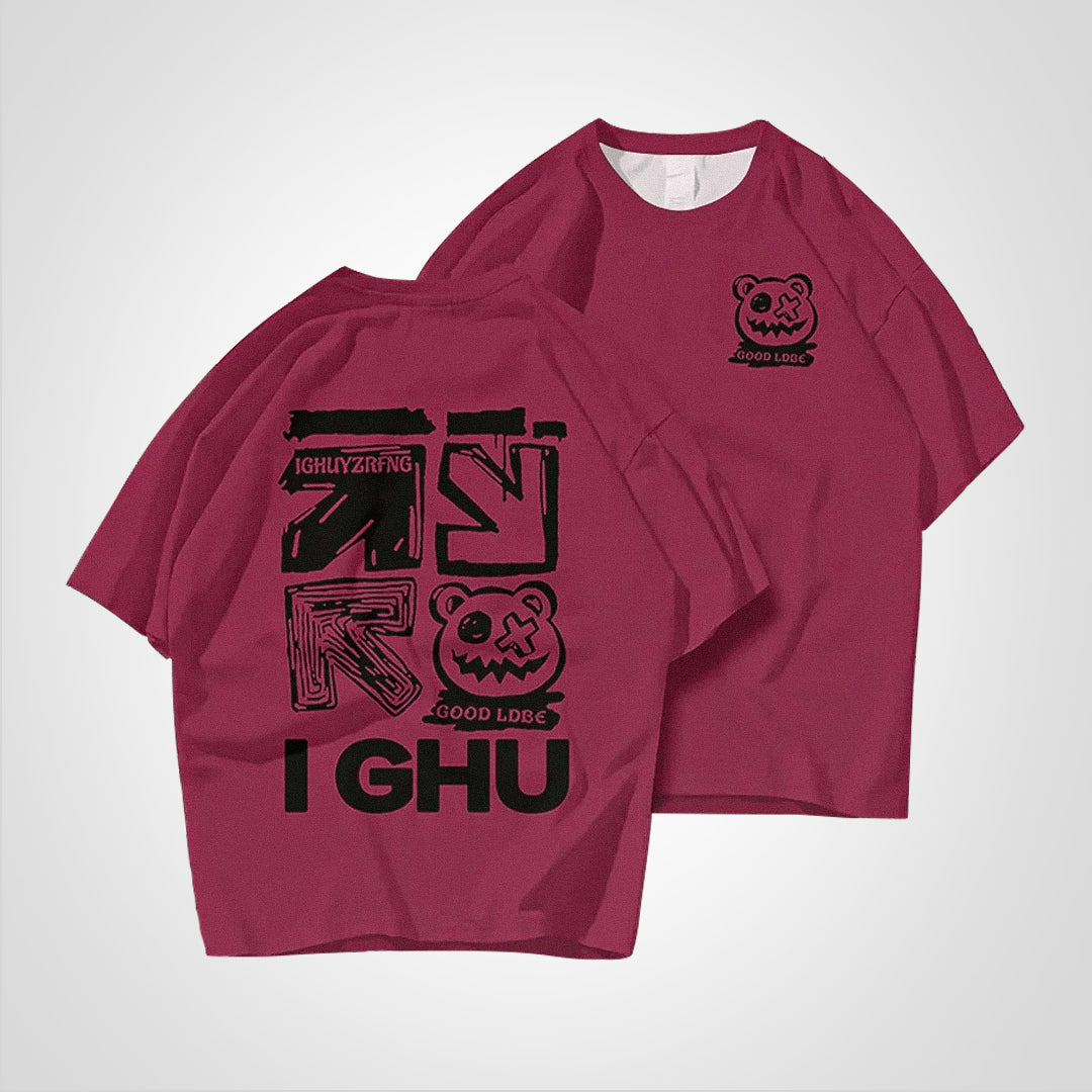 TecNight - Printed T-Shirt in Plus Size