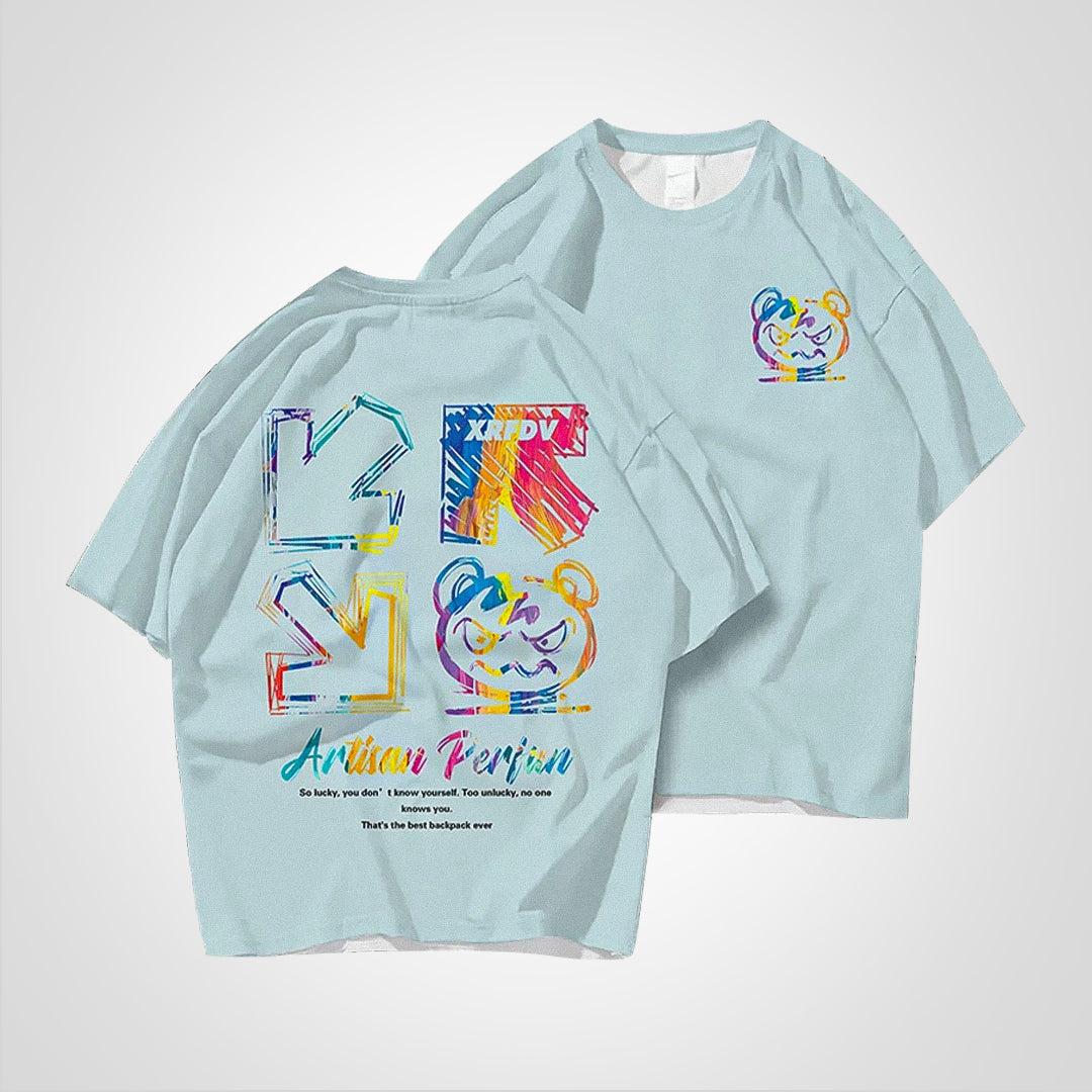 TecNight - Printed T-Shirt in Plus Size