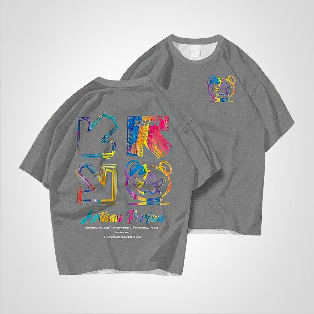 TecNight - Printed T-Shirt in Plus Size