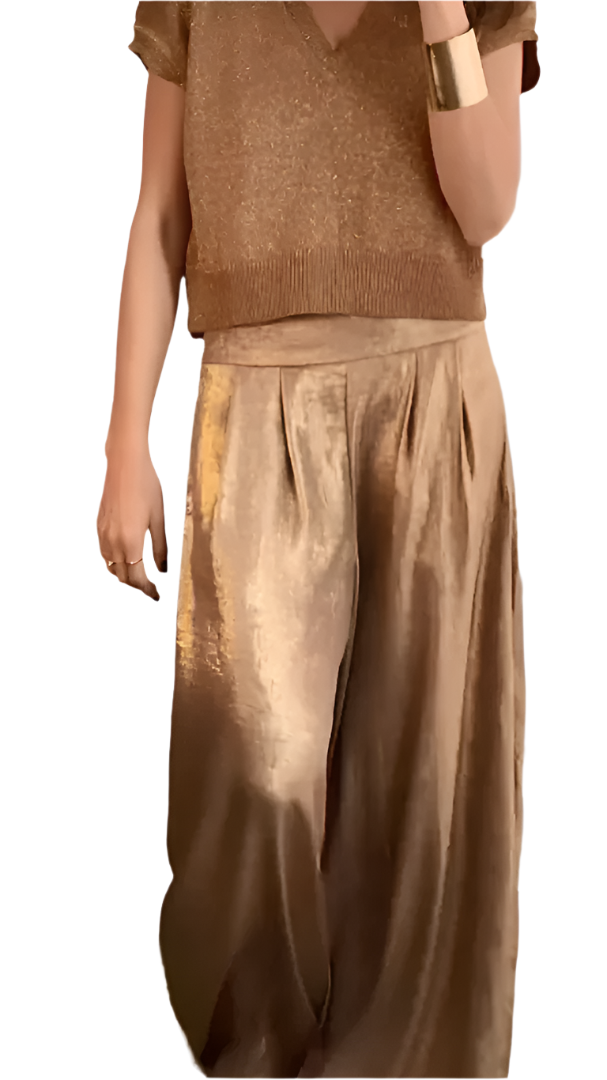 Tessa Stylish Top and Pants Set for Effortless Sophistication