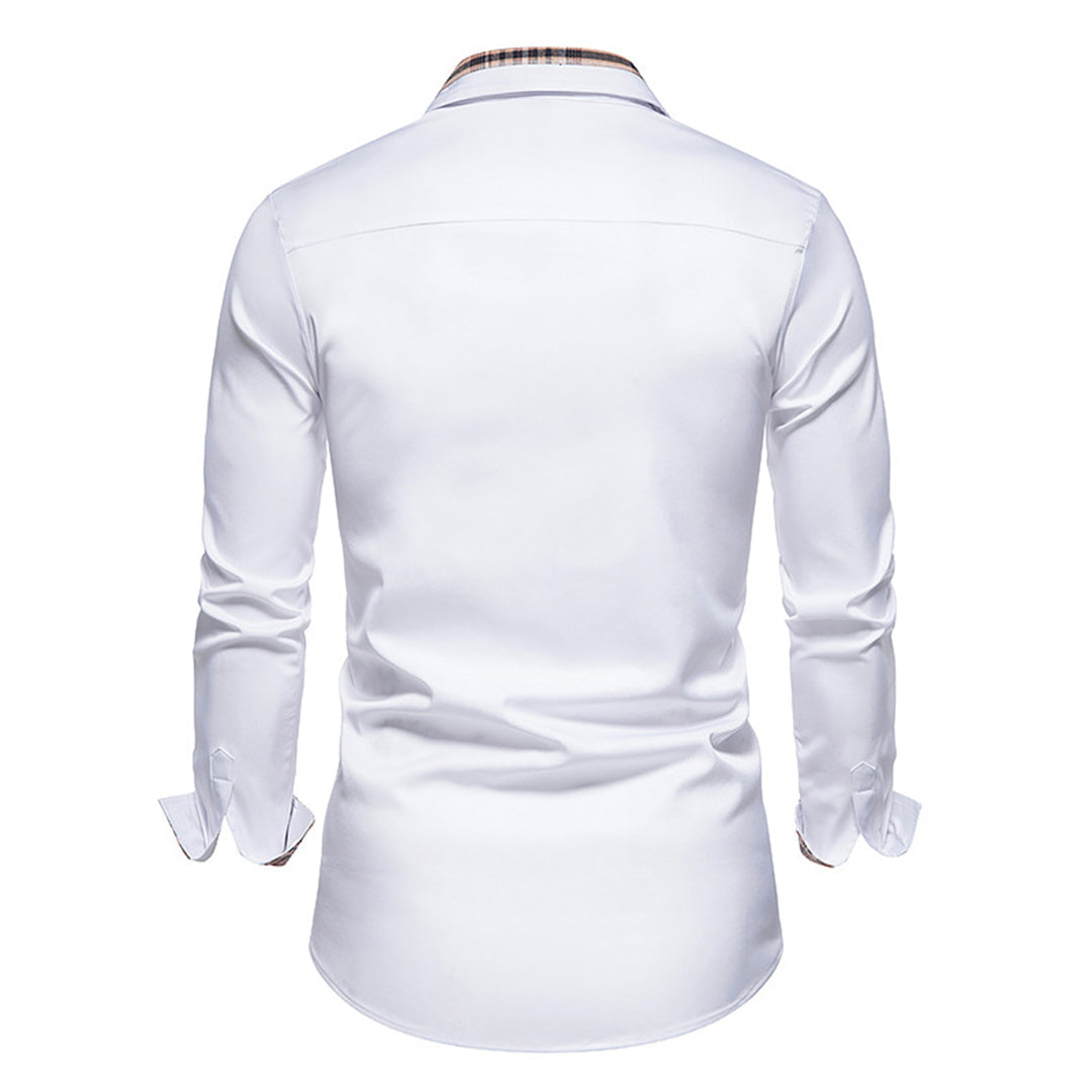 Noah - Casual Long Sleeve Shirt with Buttons and Pockets