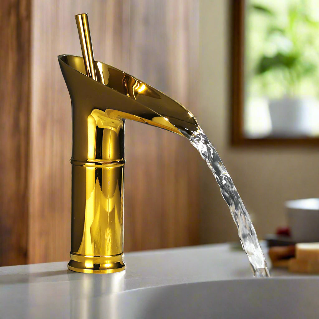 AquaFalls Vintage Waterfall Bathroom Faucet