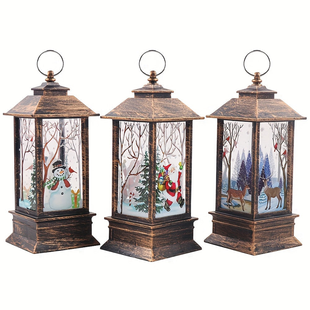 3 Sets | Christmas Candle Holders Small Lanterns