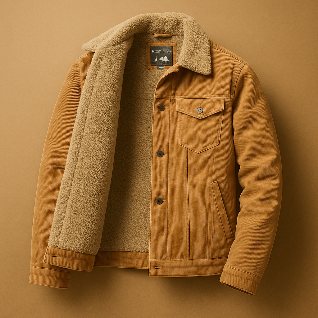 Corduroy men's jacket with modern cut for men | Daan