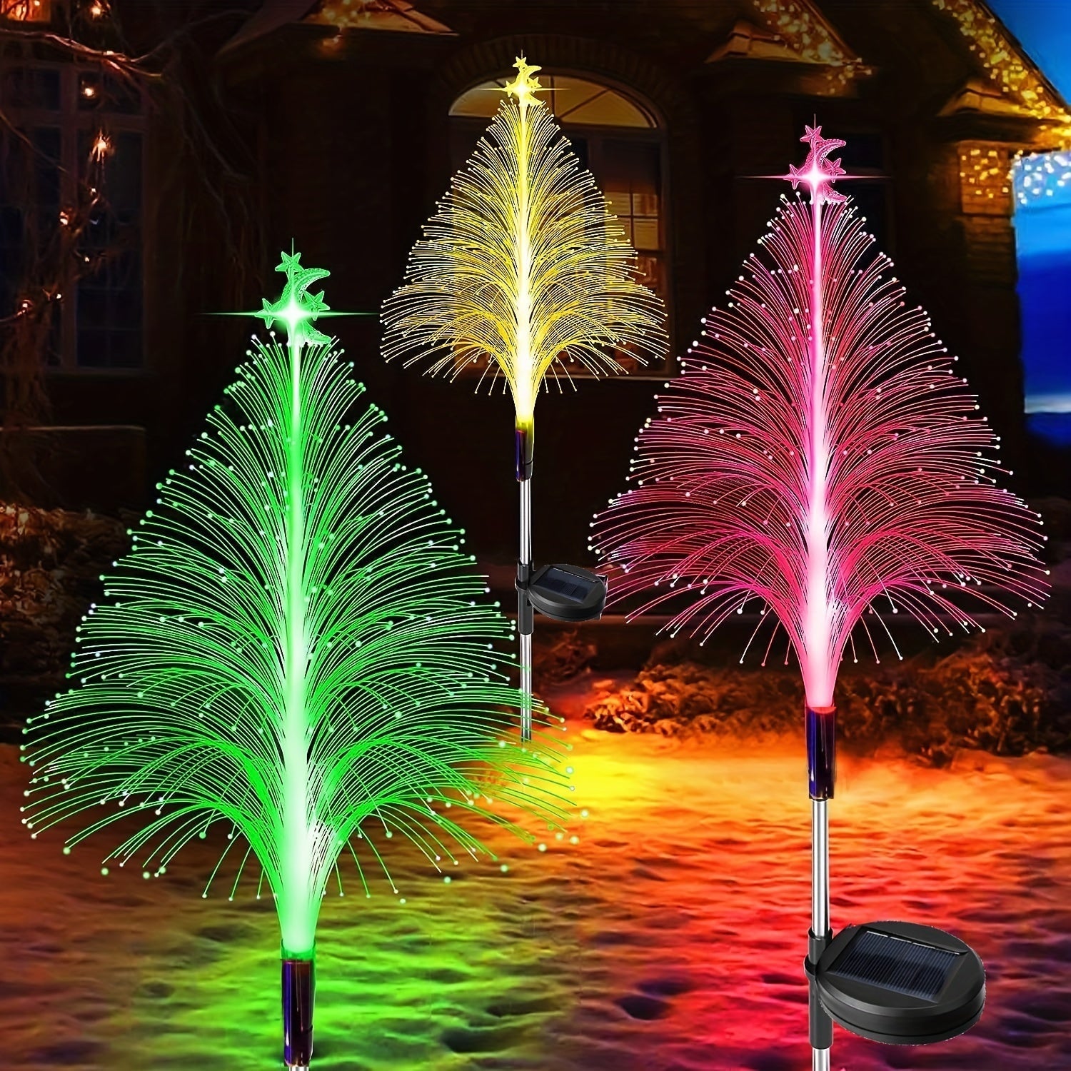 Glow | Solar Christmas Tree Lights with 7 Color Changes