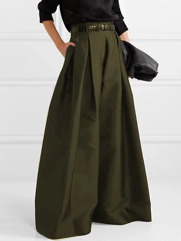 Eva - Elegant high-waisted pleated pants with wide legs
