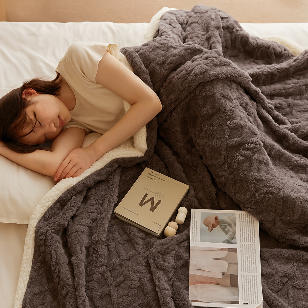 Soren | Thick Lambswool Winter Blanket