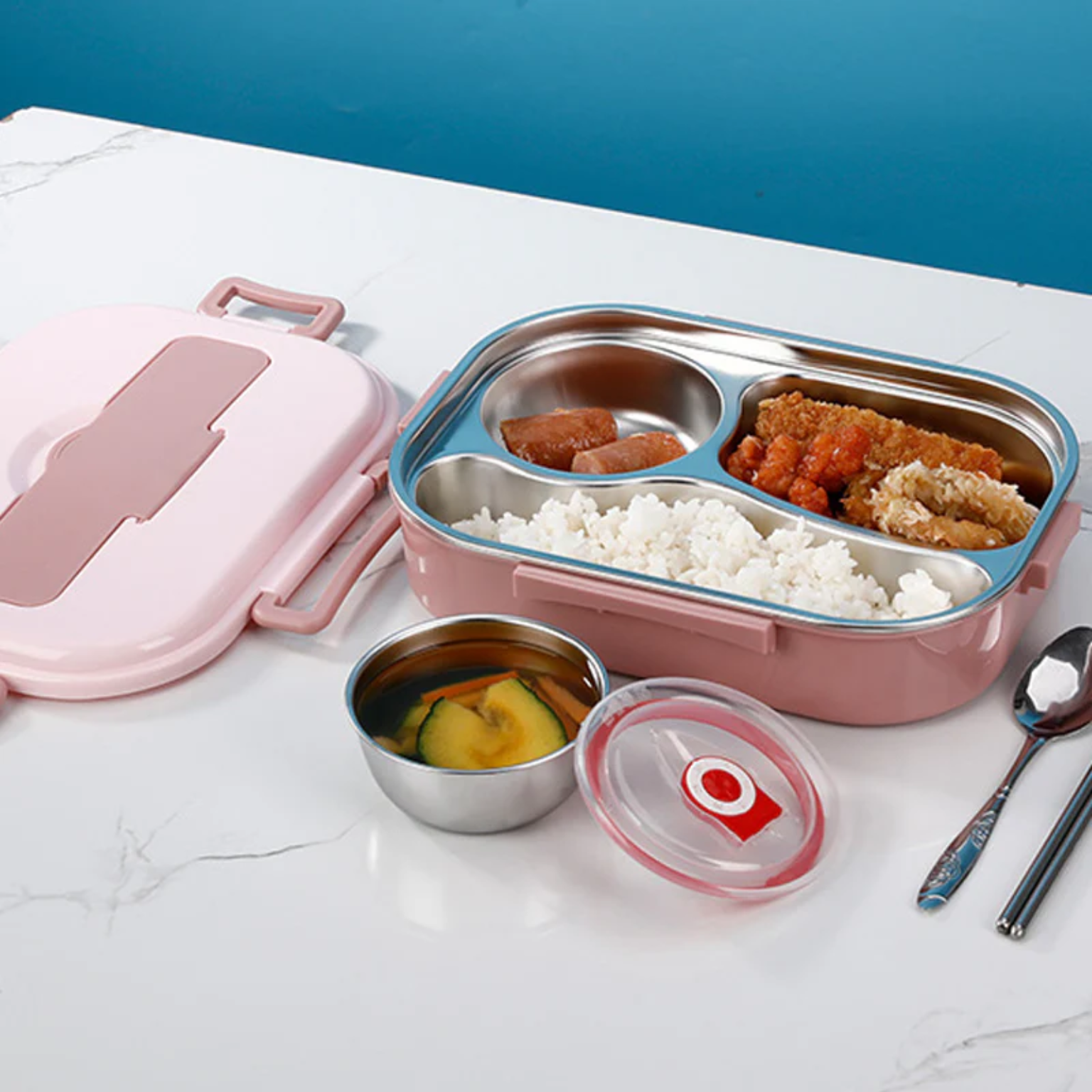 Internal stainless steel lunch box