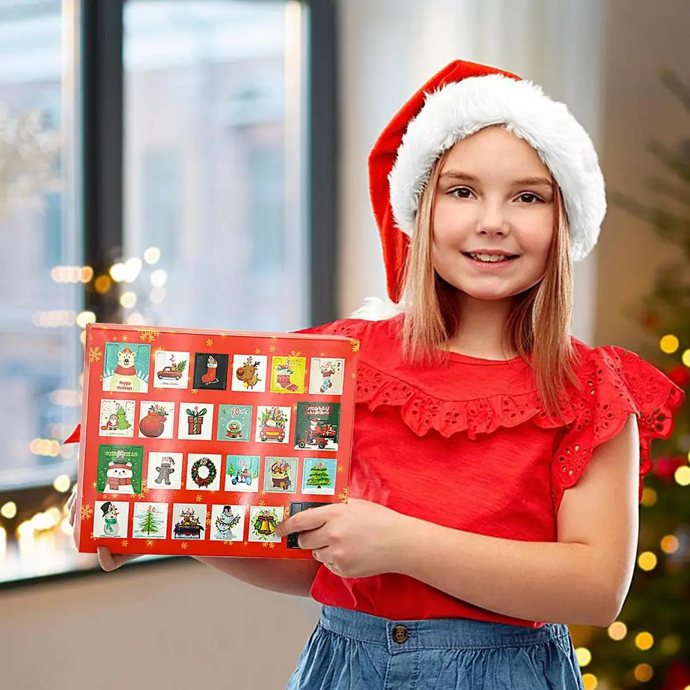 24-Day Advent Calendar with Countdown - DIY Bracelets Set