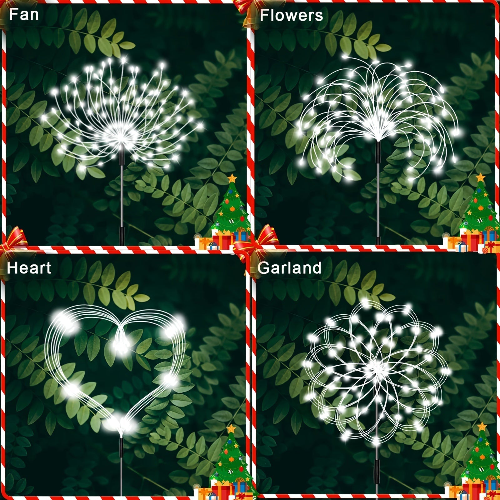 Spark | Set of 5 Solar Fireworks Garden Lights