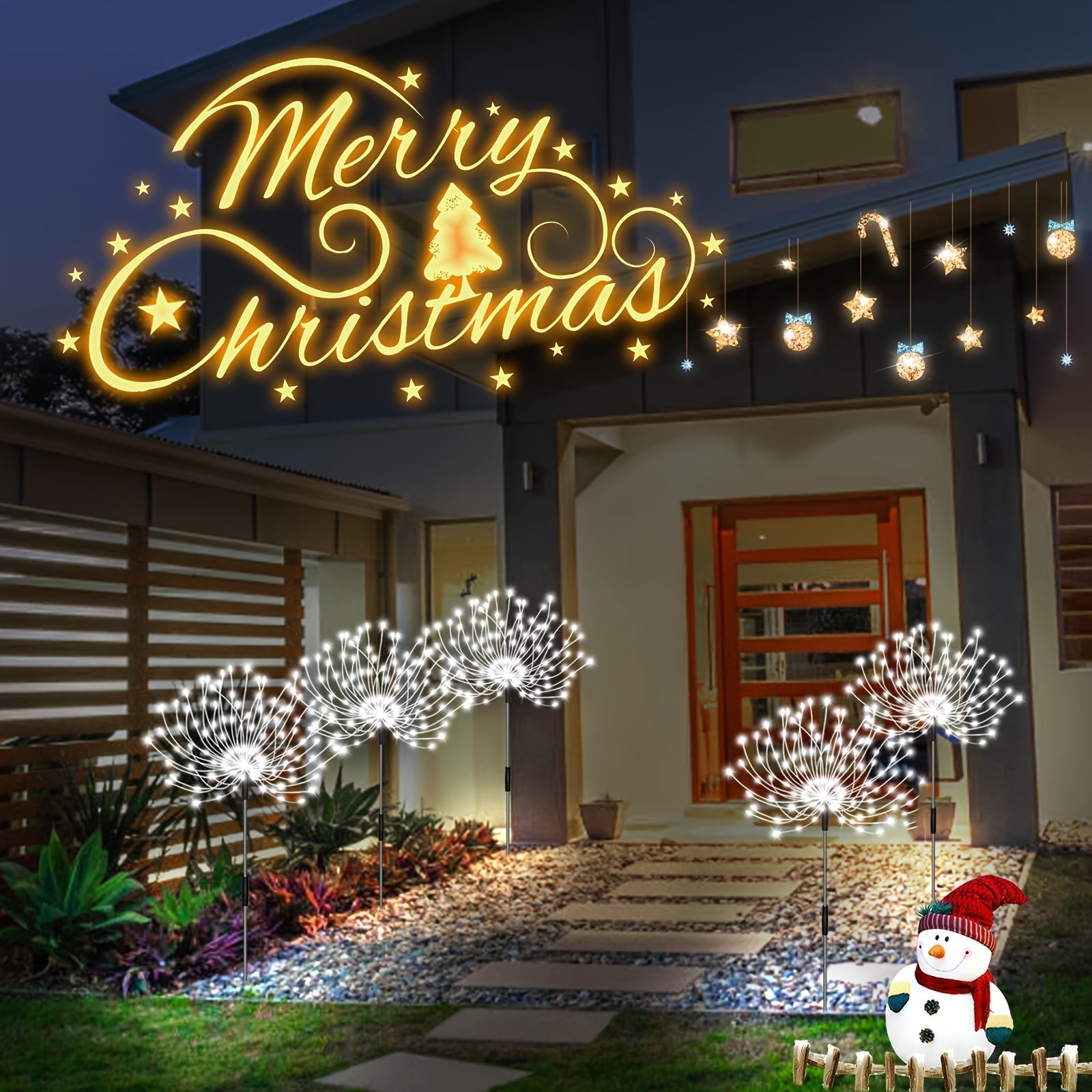 Spark | Set of 5 Solar Fireworks Garden Lights