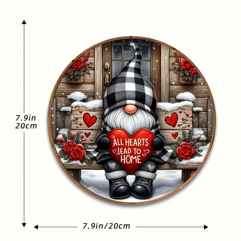 Christmas Gnome Wooden Door Sign Wall Decoration